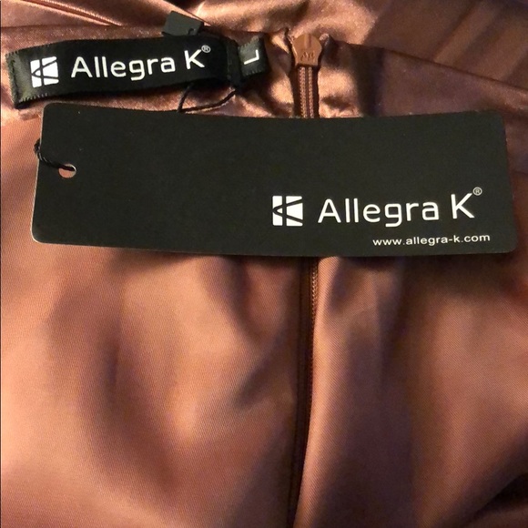 Allegra K Knife Pleated Satin Midi Skirt Size Large NWT - Picture 5 of 10